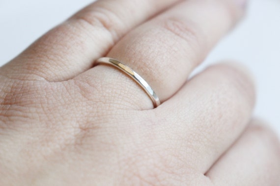Silver toe ring simple silver rings Sterling Silver band Round silver ring silver midi ring Silver dainty ring Silver stacking ring