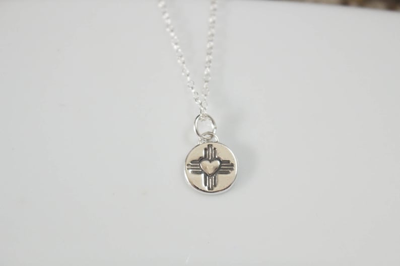 Download Heart Zia Symbol Necklace/ Zia Symbol Necklace/ New Mexico ...
