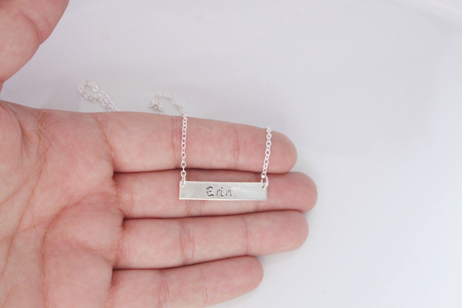 Personalized Name Necklace/ Name Bar Necklace / Personalized Etsy