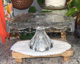 Godinger Freedom Collection Square Cake/Dessert Stand