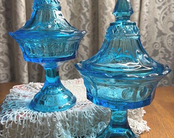 Indiana Glass Tiara Strawberry  Lidded Candy Dish (two available)