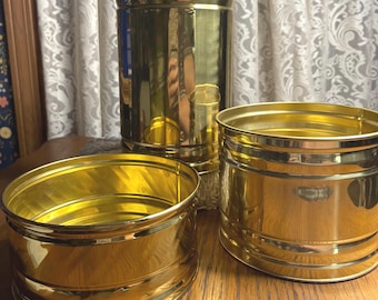 Set of Three Bristol Brass Company Planters