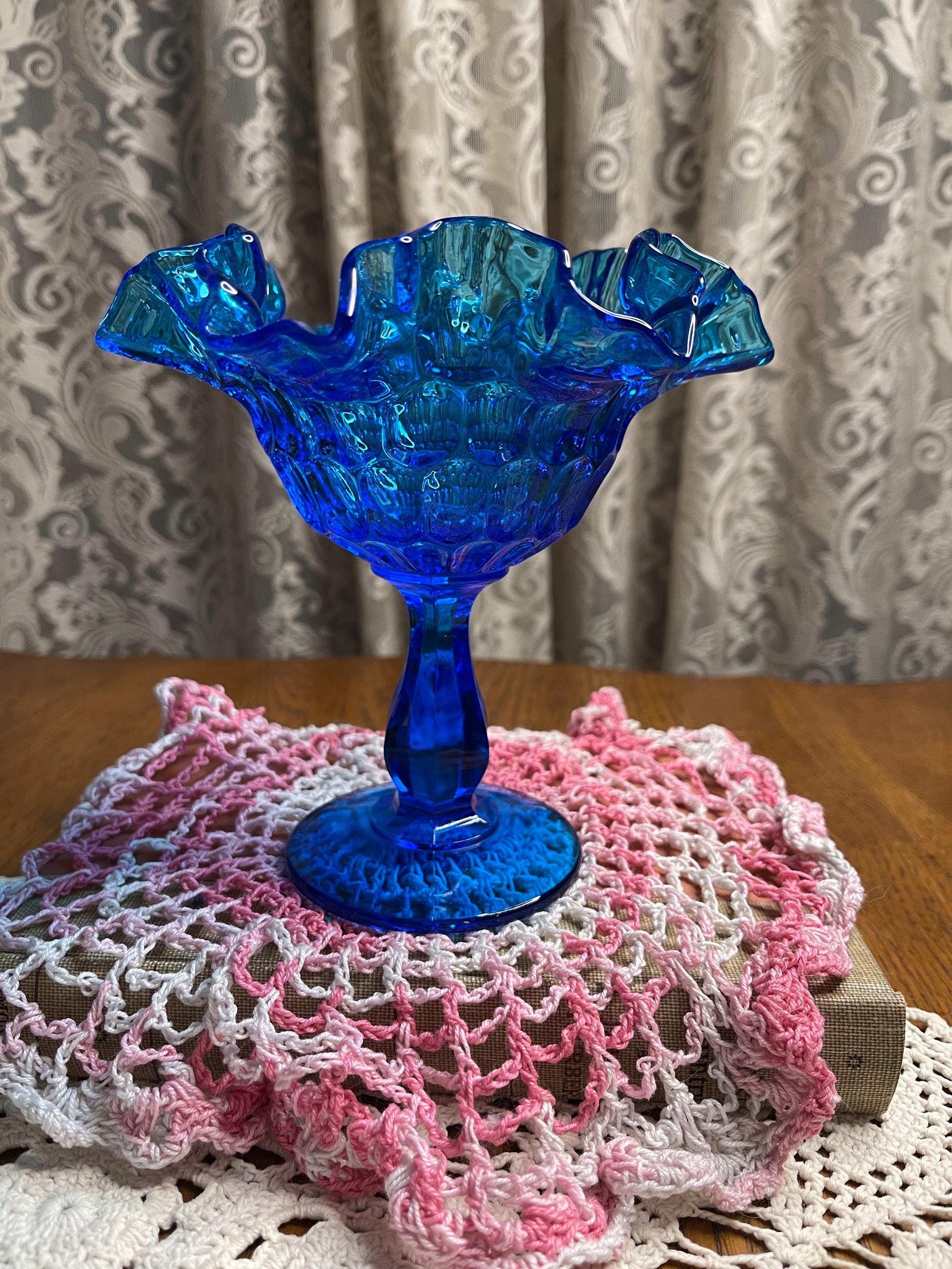Fenton Blue Ruffle - Etsy