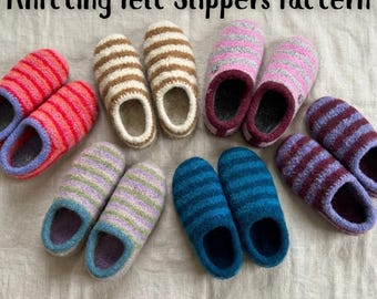 Knitting Sailor Slippers Pattern, Knitting Home Shoes (Digital Download)