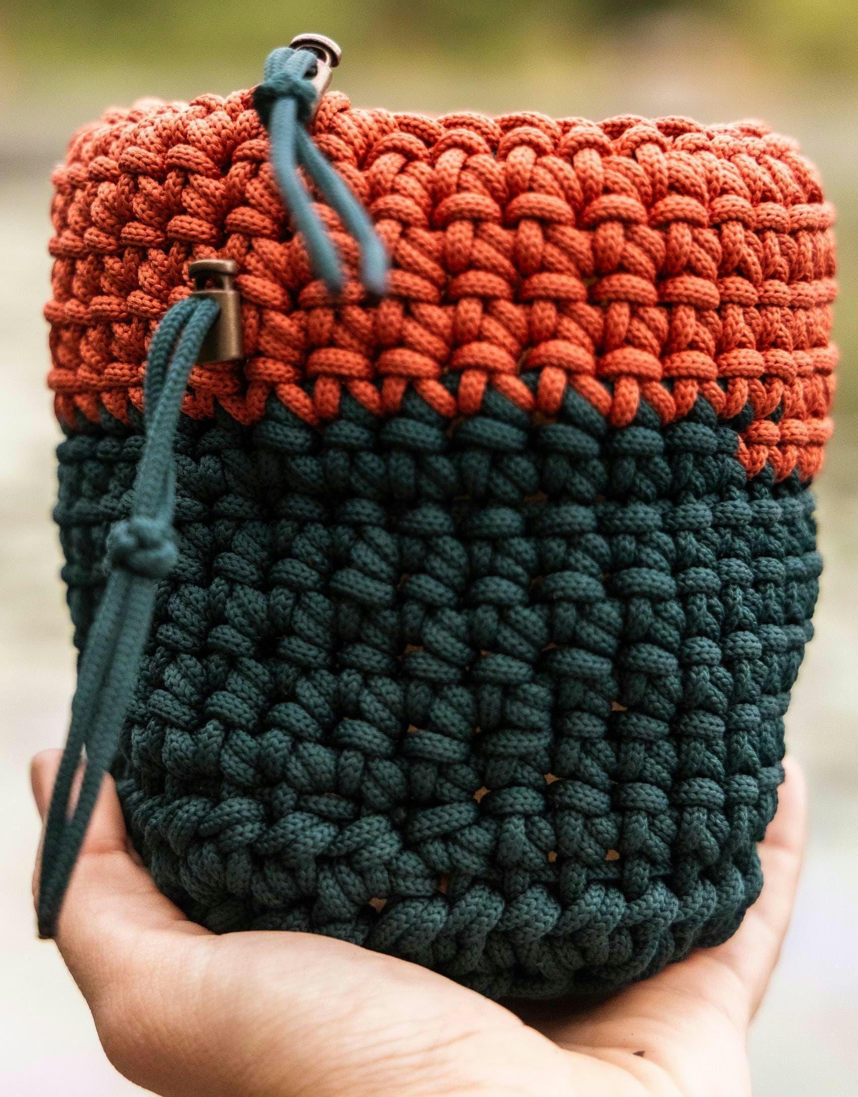 Crochet Chalk Bag Pattern Climbing Chalk Bag Crochet Pattern