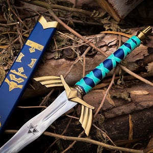 The Legend Of Zelda Sword Replica, Link&#39;s Master Sword, Anime Sword, Personalized Gift for him, Anniversary And Christmas Gift For Boyfriend