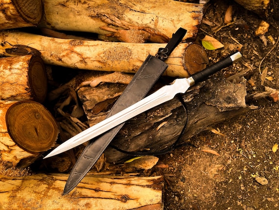 26' Inches Handmade Carbon Steel Viking Sword Wedding Gift, Birthday Gift, Sword, Christmas Gift, Cosplay Sword, Gift For Boyfriend