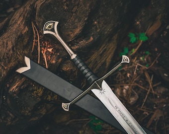 Ancient Shattered Blade of the King, Handmade Fantasy Longsword, Reforged Warrior Sword with Ornate Hilt & Scabbard, Christmas Gift