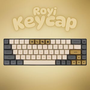 Spanish Keycaps Set, ISO PBT Keycaps, XDA Profile, English Spanish Legends, 135-Key Set, Cherry Mx Compatible, Beige Custom Keycaps