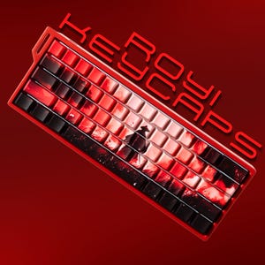 Ensemble de capuchons de touches anime rouge et noir : 134 touches PBT Cherry Profile