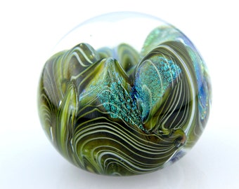 Waves Glass Paperweight by Eric W. Hansen