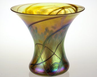 Iridescent Glass Vase by Eric W. Hansen