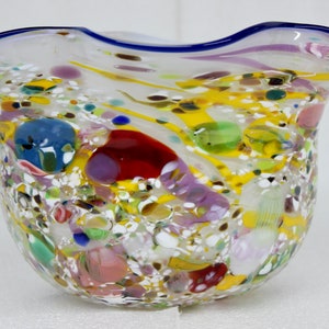 Hand Blown Art Glass Bowl