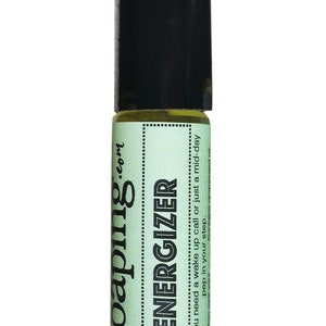 Energizer Roll-on Perfumed oil grapefruit lime petit grain essential oil blend