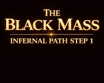 Demonic Black Mass Initiation Rite Black Magic - Including Guide Book