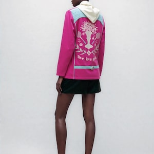 Limited edition, seizoensdruppels, boho-bovenkleding, lentejas, artistieke jas, unieke bovenkleding, geborduurde jas