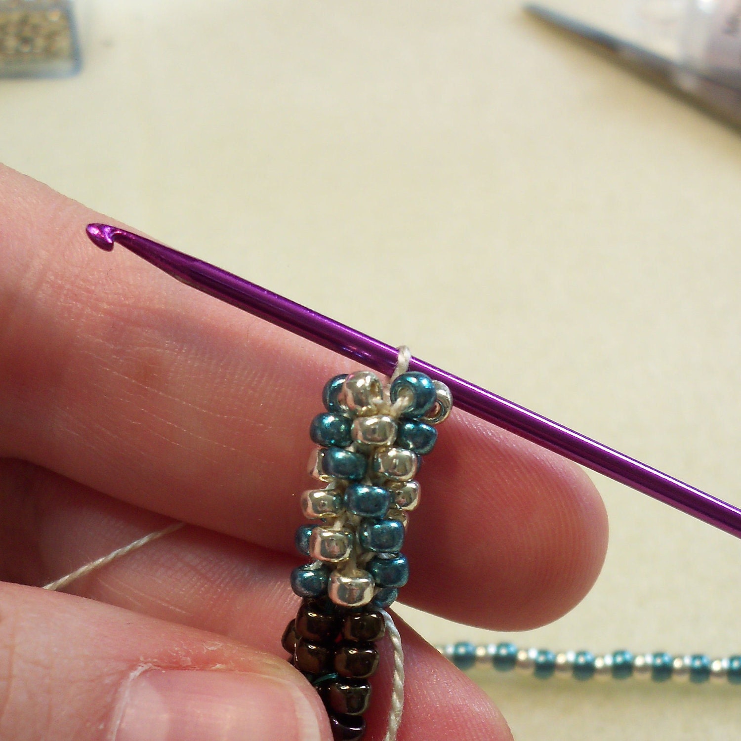 TUTORIAL: Beaded Crochet Rope - Etsy