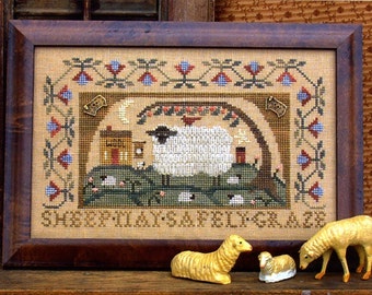 Sheep May Safely Graze ~ Cross Stitch Design Only ~ Not a Stitched Piece