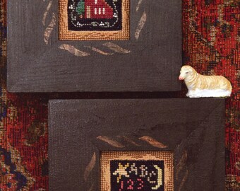 Wee Dwellings ~ PAPER SHIPPED Cross Stitch Pattern ~ Two Designs