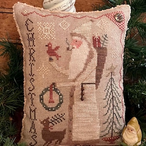 Simply Santa Cinnamon Stick Christmas ~ Cross Stitch Pattern ~ PDF/DIGITAL DOWNLOAD