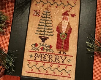 Merry To All ~ PDF/Download Cross stitch Pattern