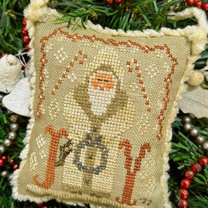 Joyful Santa ~ 2022 Annual Santa Ornament ~ Cross Stitch Pattern ~ PDF/DIGITAL DOWNLOAD