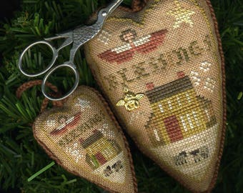 Blessings Heart Ornament and Stitching Necessaire