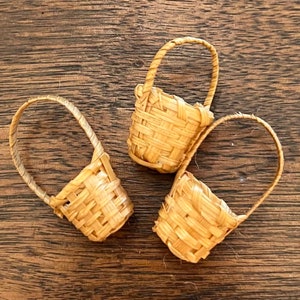 Tiny Reed Baskets (three to a package) Price Includes The Shipping