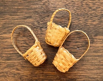 Tiny Reed Baskets (three to a package) Price Includes The Shipping