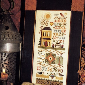Spring House Sampler Cross Stitch Design