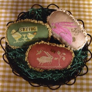 Spring Eggs I~Cross Stitch Pattern