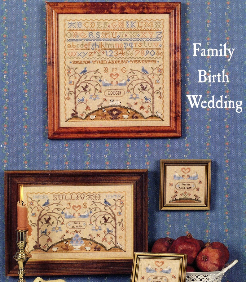 A Family Keepsake Cross Stitch Pattern Etsy