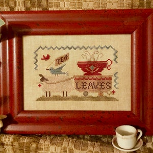 Delivering Tea Leaves ~ Cross Stitch Pattern