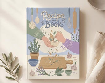 Personalisiertes Kochbuch für Paare, Rezeptbuch, Küche Notizbuch, Hochzeit, Jahrestag, neues Zuhause Geschenk