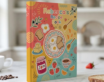 Cuaderno de recetas de desayuno personalizado: Libro de cocina con nombre personalizado para cocineros caseros