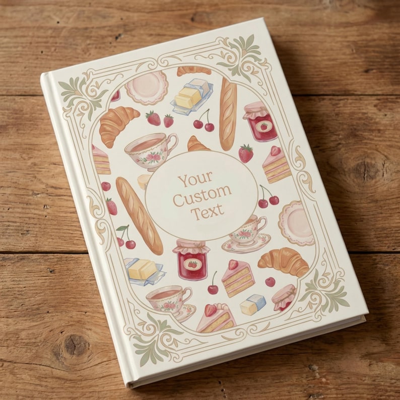French Patisserie Personalized Recipe Journal: Custom Baking Notebook ...