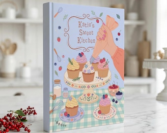 Libro de recetas de repostería personalizado: Diario de recetas personalizado para panaderos, cuaderno para hornear cupcakes,