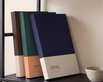 Personalisiertes Kochbuch-Tagebuch: Modernes, minimalistisches Familienrezeptbuch, individuelles Küchen-Erinnerungsstück für Paare und Hobbyköche