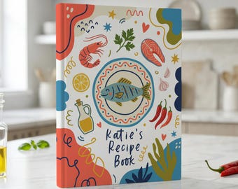 Libro de recetas personalizado para cocinas mediterráneas: Diario de recetas familiares con nombre personalizado, Cuaderno de cocina de regalo