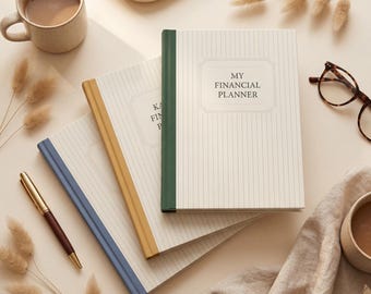 Personalisierter Haushaltsplaner, minimalistischer Haushaltsplaner, personalisierter Ausgabenplaner, A5 Buchhaltung, Geldgeschenk