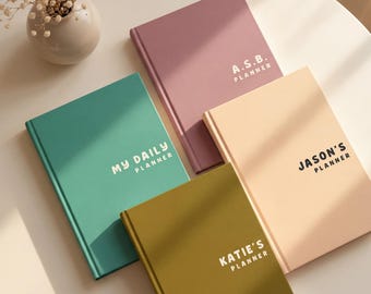 Personalisiertes Produktivitäts-Tagebuch, Tagesplaner mit individuellem Namen, Undatierter Lebensplaner, Geburtstagsgeschenke