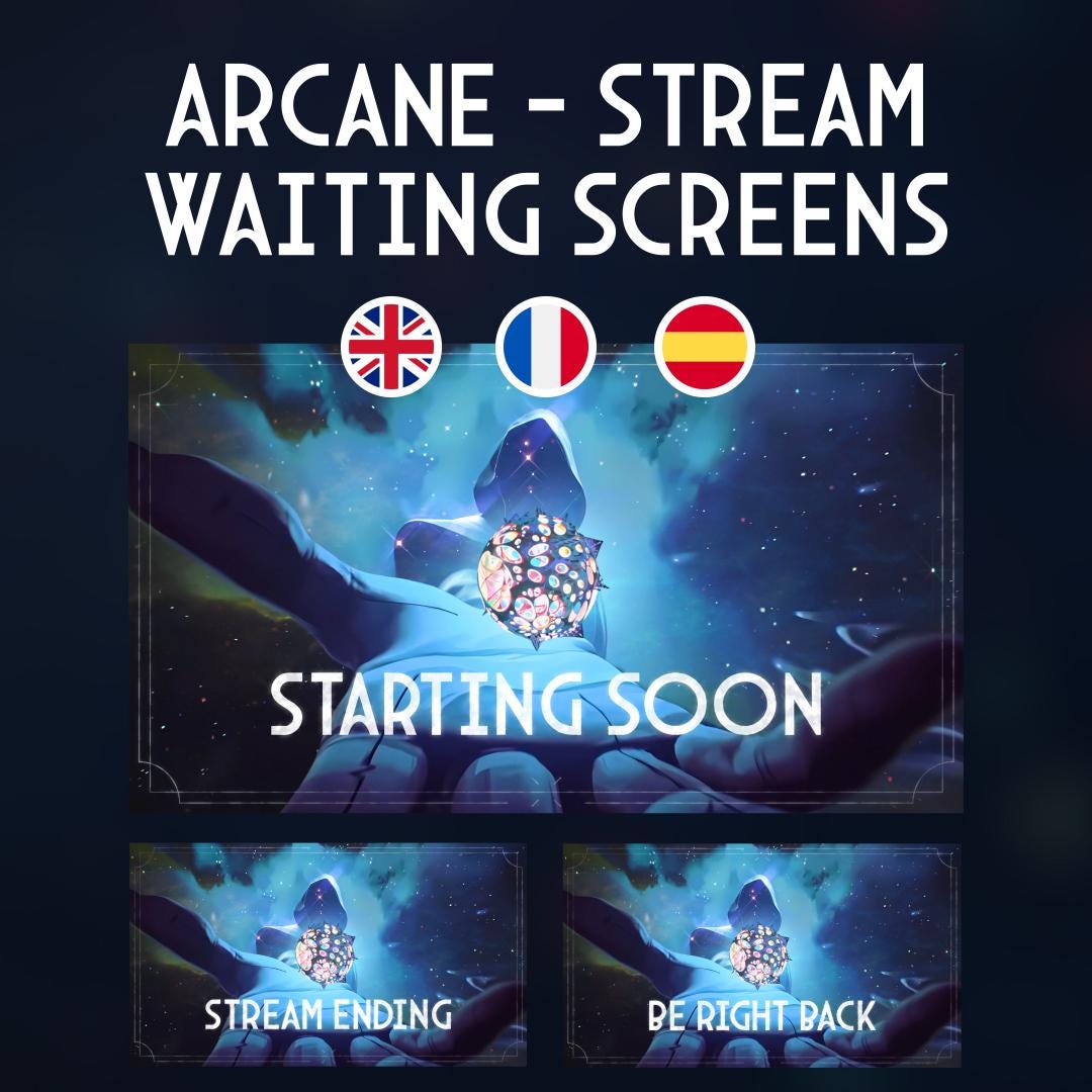 Animated Waiting Screens For Stream Inspired By Arcane Twitch Animated Waiting Screens For Stream Inspired By Arcane Twitch