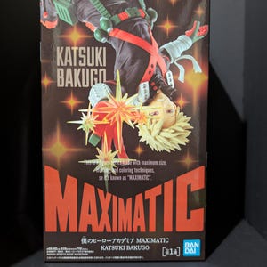 Figura Katsuki Bakugou MAXIMATIC – My Hero Academia – Autentica da collezione in scatola / TokyoNerdio