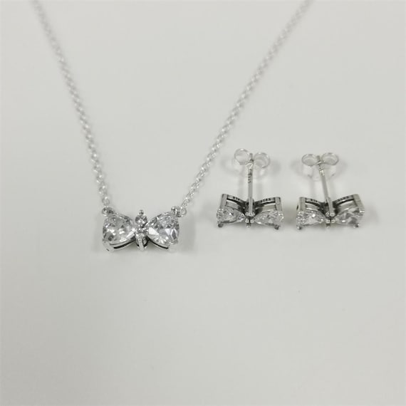 Pandora Sparkling Bow Jewellery Gift Set