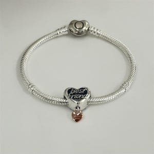 pandora s925 silver ale best friend heart charm and bracelet gift set
