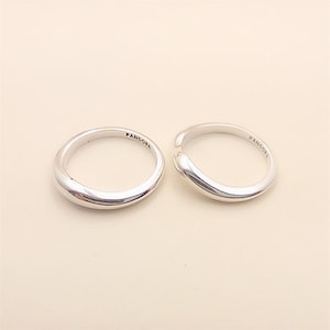 pandora essence organically shaped stacking rings 