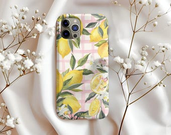 Lemon Phone Case: Abstract Protective iPhone & Samsung Cover I Designed by Zarri