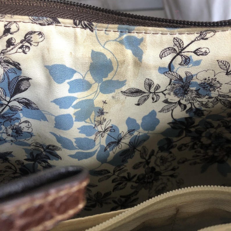 Brighton weave wicker leather brown handbag medium image 15