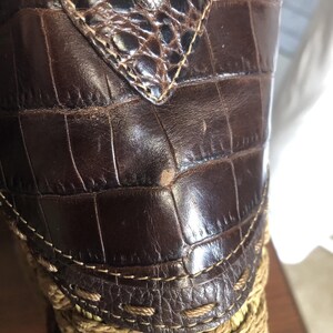 Brighton weave wicker leather brown handbag medium image 16