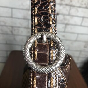 Brighton weave wicker leather brown handbag medium image 6